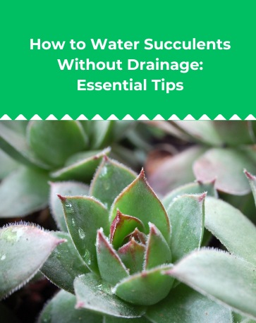 How to Water Succulents Without Drainage_ Essential Tips