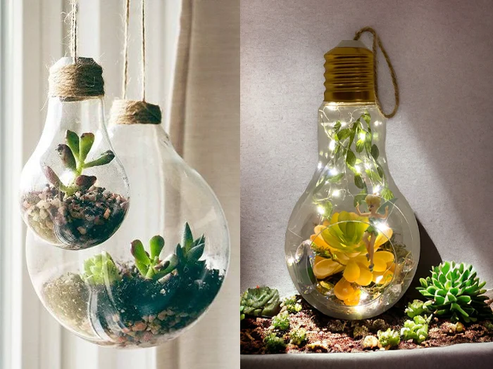 1.4. Desk Lamp Succulent Planters