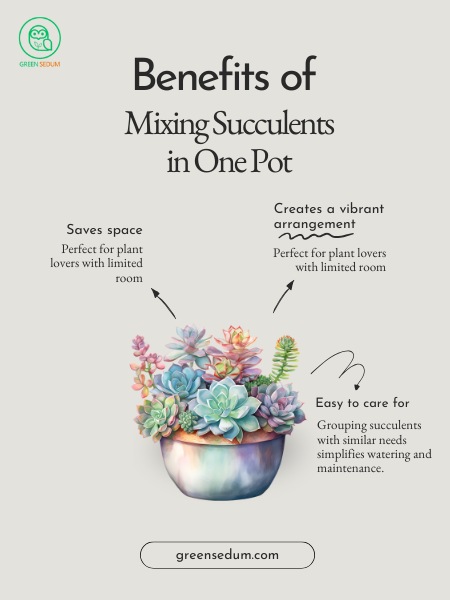 Benefits of Mixing Succulents in One Pot